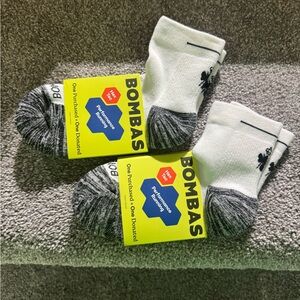 Bombas Athletic Socks with Black and Gray Accents